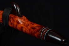 Redwood Burl Native American Flute, Minor, High D-5, #F24F